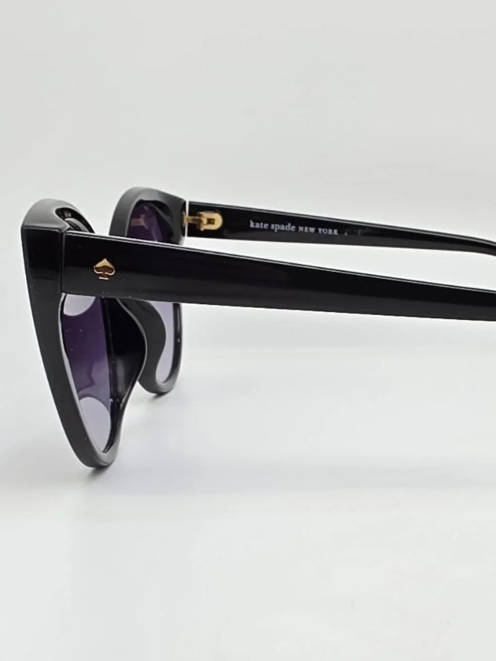 Kate Spade Samantha Black Frame Grey Gradient Lens Cat Eye Sunglasses 54-20-140